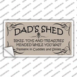 Dads Shed Novelty Sticker Decal