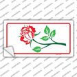 Rose White Novelty Sticker Decal