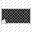 Black White Quatrefoil Novelty Sticker Decal