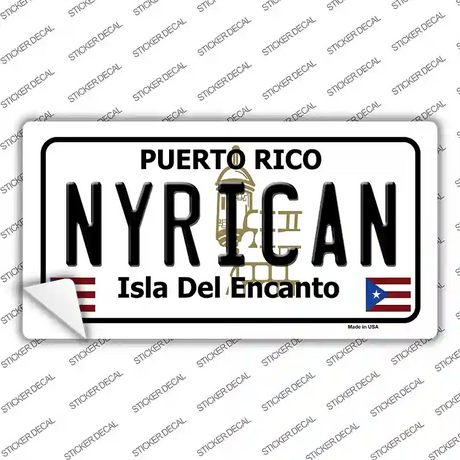 Nyrican Puerto Rico Novelty Sticker Decal