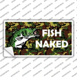 Fish Naked Novelty Sticker Decal