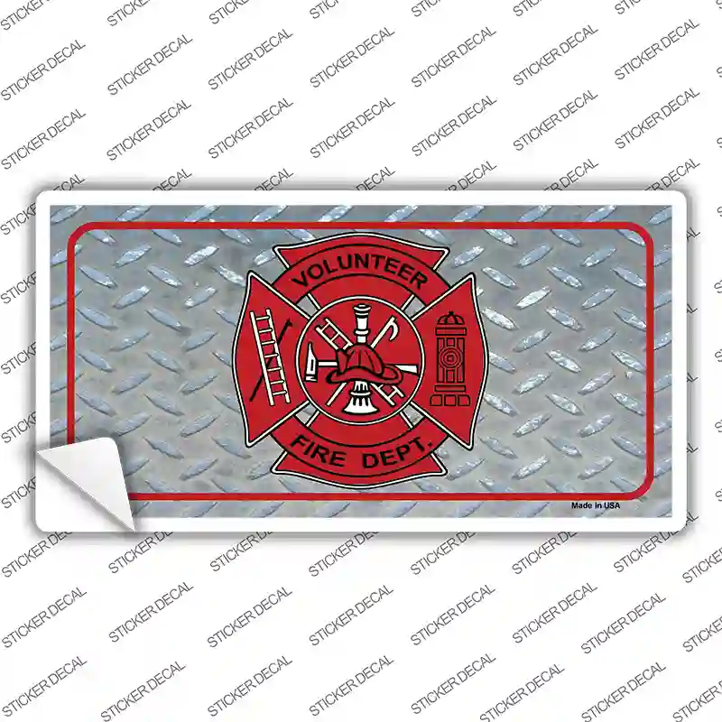 Volunteer Fire Dept Novelty Sticker Decal