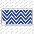 Blue Chevron Novelty Sticker Decal