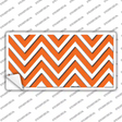 Orange Chevron Novelty Sticker Decal