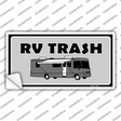 RV Trash Aluminum Automotive Novelty Sticker Decal