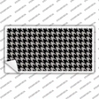 Grey Black Houndstooth Novelty Sticker Decal