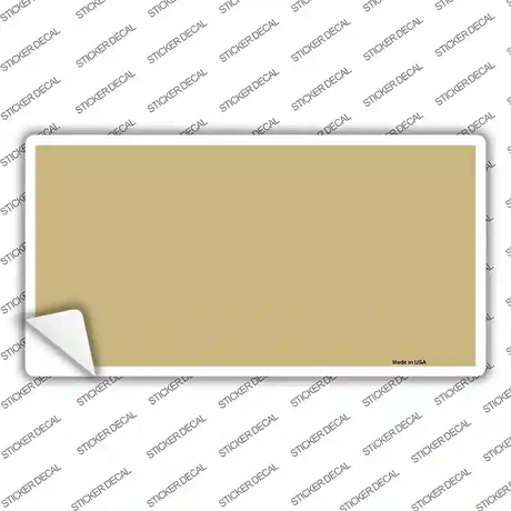 Gold Solid Novelty Sticker Decal