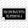 Flip Me Over Novelty Sticker Decal