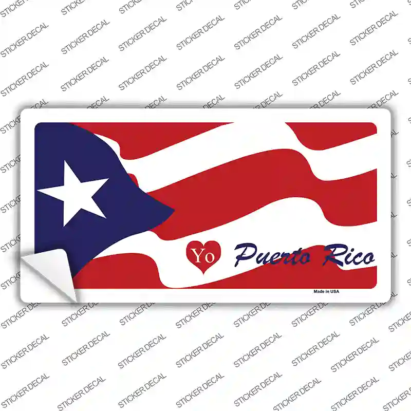 I Heart Puerto Rico Novelty Sticker Decal