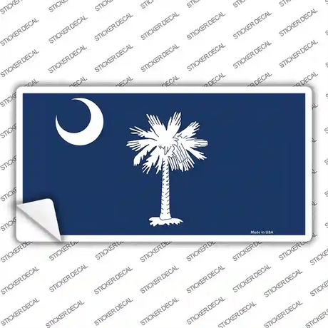 South Carolina Blue Flag Novelty Sticker Decal