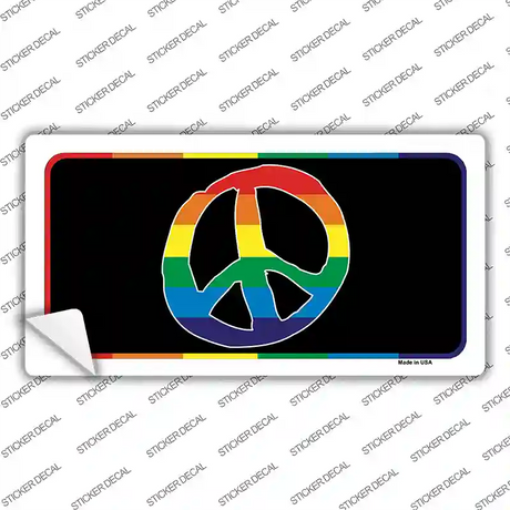 Peace Rainbow Novelty Sticker Decal
