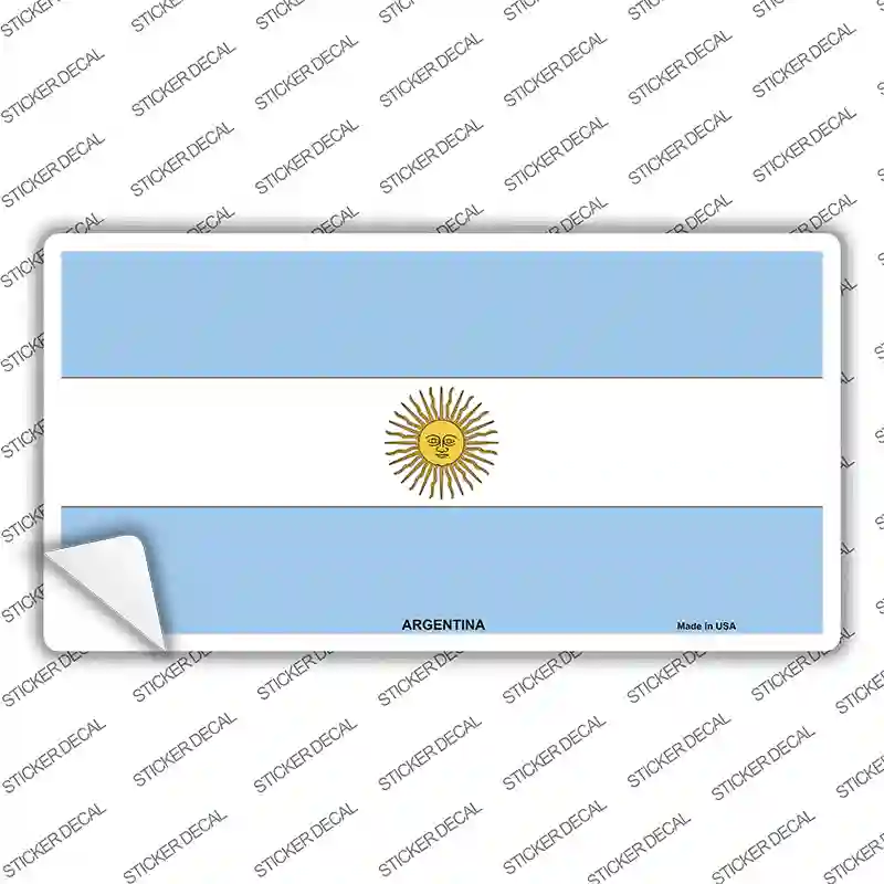 Argentina Flag Novelty Sticker Decal