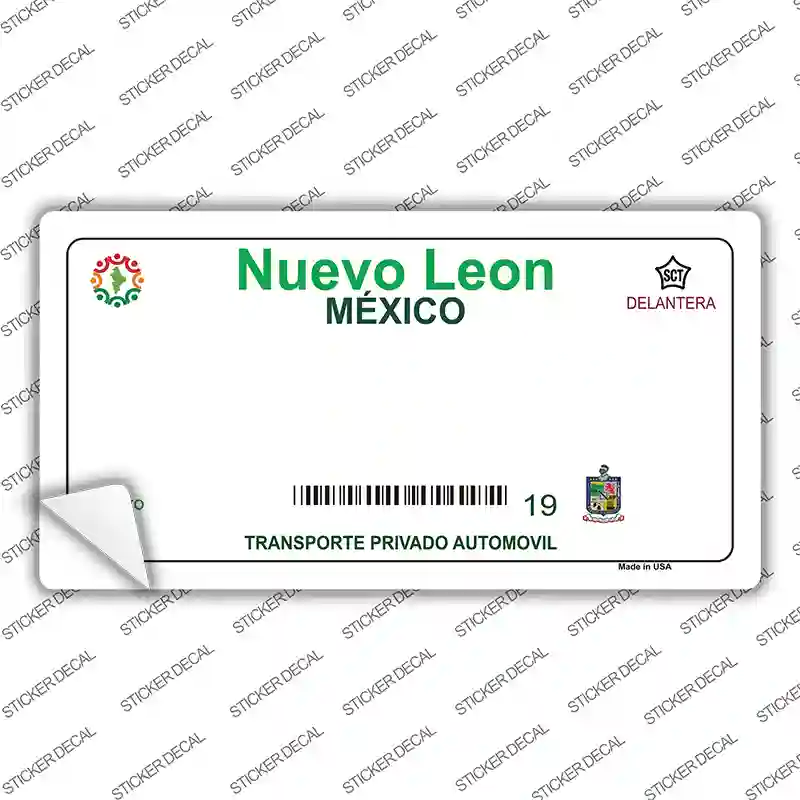 Nuevo Leon Mexico Novelty Sticker Decal