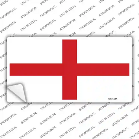 England Flag Novelty Sticker Decal