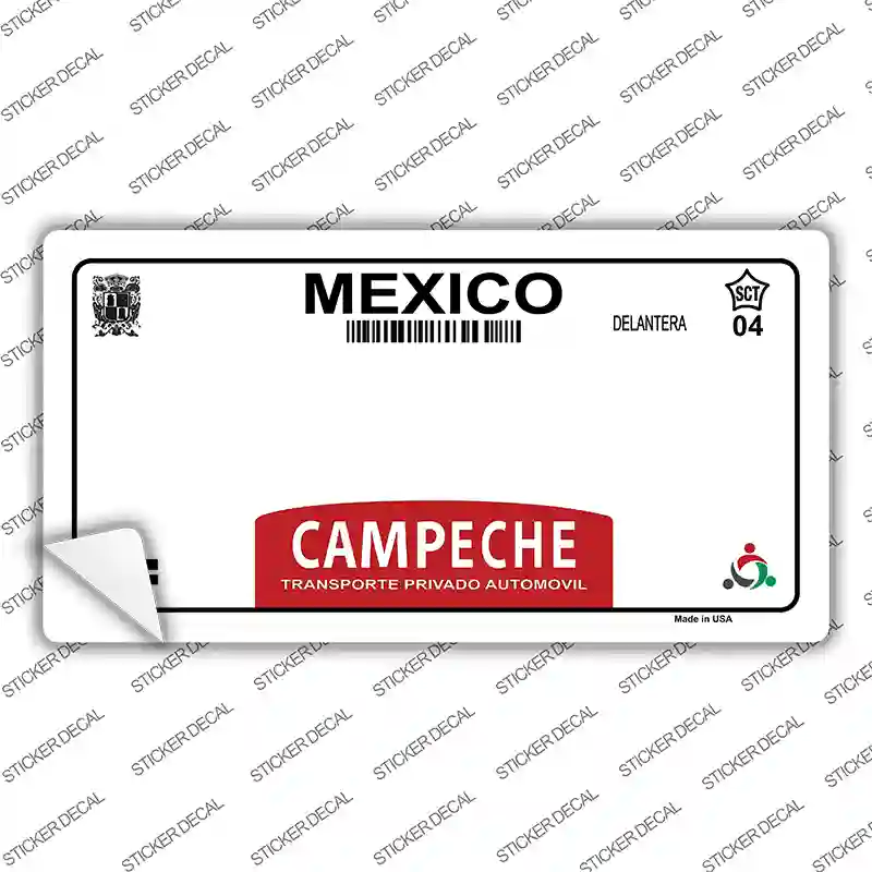 Campeche Mexico Novelty Sticker Decal