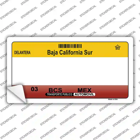 Baja California Sur Novelty Sticker Decal