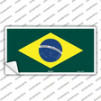 Brazil Flag Novelty Sticker Decal