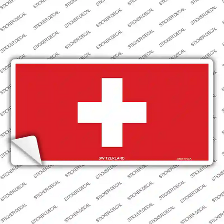 Switzerland Flag Novelty Sticker Decal