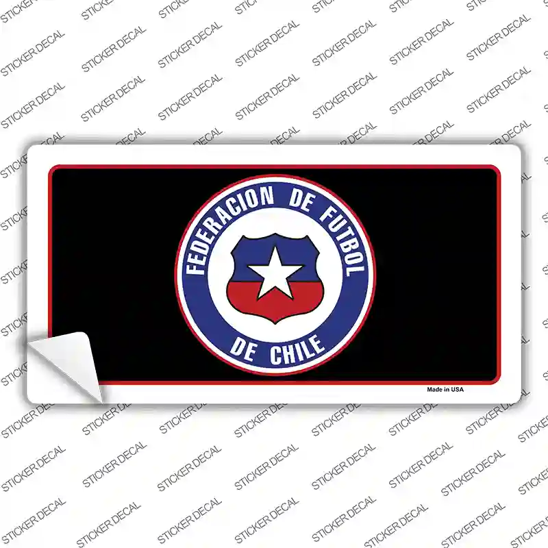 Federacion De Futbol De Chili Flag Novelty Sticker Decal