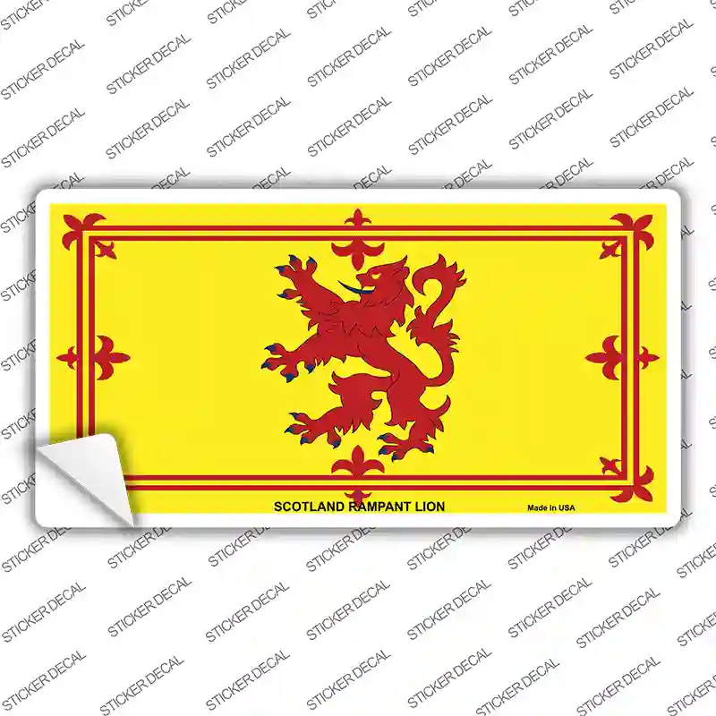 Scotland Lion Flag Novelty Sticker Decal
