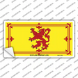 Scotland Lion Flag Novelty Sticker Decal