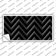 Black Light Black Chevron Novelty Sticker Decal