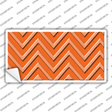 Orange Light Orange Chevron Novelty Sticker Decal