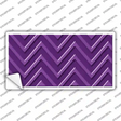 Purple Light Purple Chevron Novelty Sticker Decal
