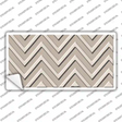 Tan Light Tan Chevron Novelty Sticker Decal