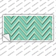 Mint Light Mint Chevron Novelty Sticker Decal