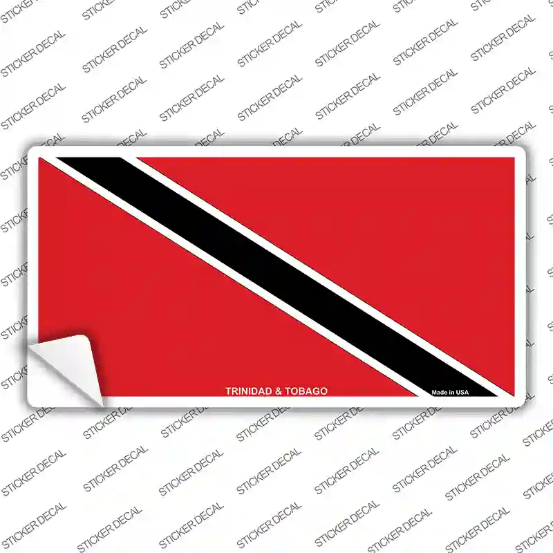 Trinidad Tobago Flag Novelty Sticker Decal