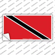 Trinidad Tobago Flag Novelty Sticker Decal