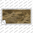 Brown Camouflage Novelty Sticker Decal