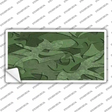 Green Camouflage Novelty Sticker Decal
