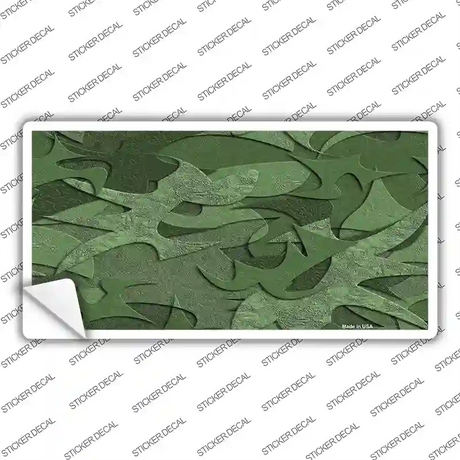 Green Camouflage Novelty Sticker Decal