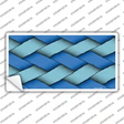 Weave Blue Novelty Sticker Decal
