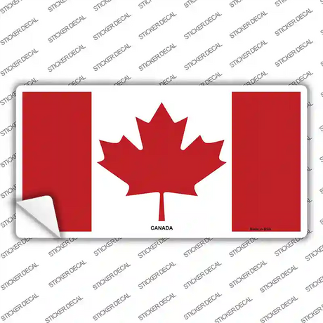 Canadian Flag Novelty Sticker Decal