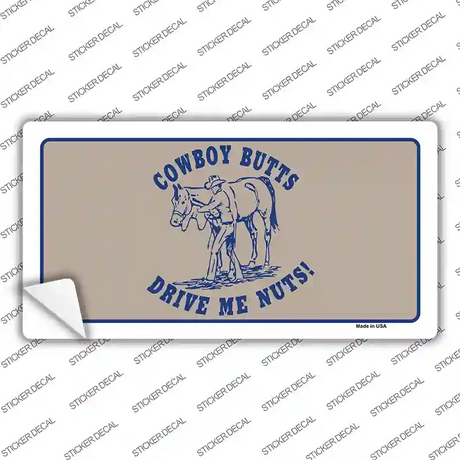 Cowboy Butts Novelty Sticker Decal