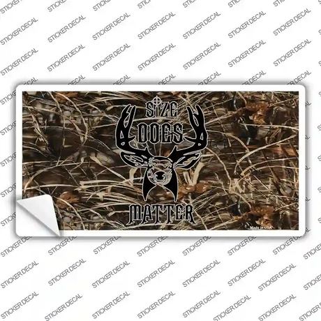 Size Does Matter Novelty Sticker Decal