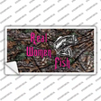 Real Women Fish Novelty Sticker Decal