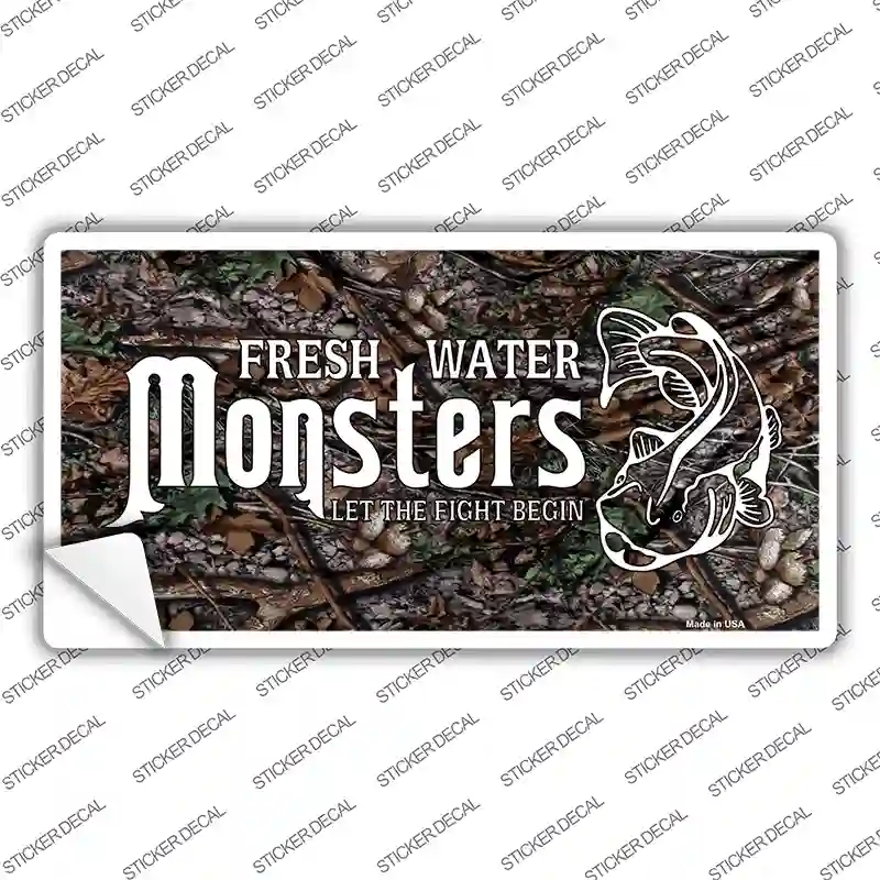 Fresh Water Monsters Novelty Sticker Decal