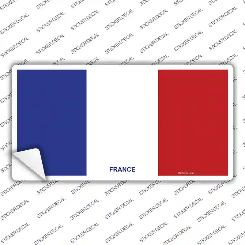 France Flag Novelty Sticker Decal