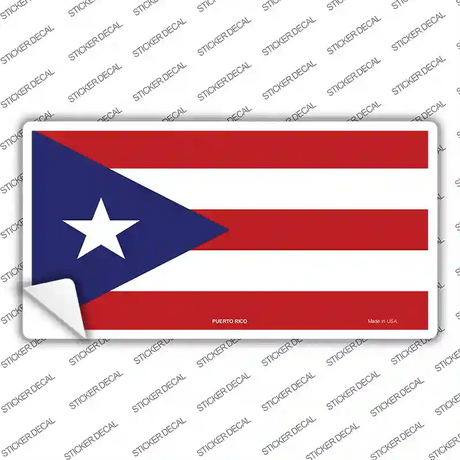 Puerto Rico Flag Novelty Sticker Decal