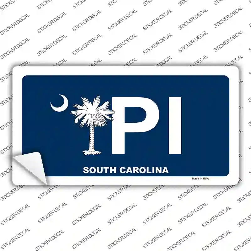 PI South Carolina Novelty Sticker Decal