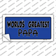 Worlds Greatest PaPa Novelty Sticker Decal