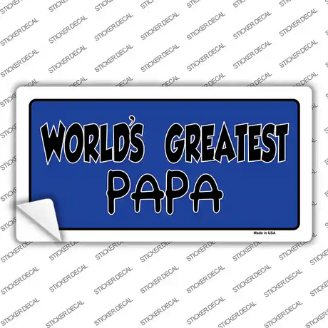 Worlds Greatest PaPa Novelty Sticker Decal