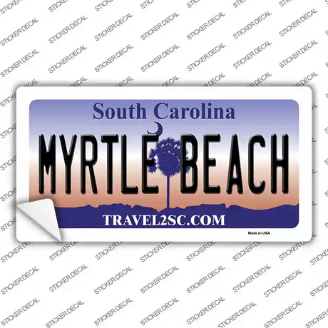 Myrtle Beach South Carolina Novelty Sticker Decal