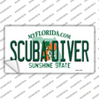 Scuba Diver Florida Novelty Sticker Decal