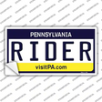 Rider Pennsylvania State Novelty Sticker Decal