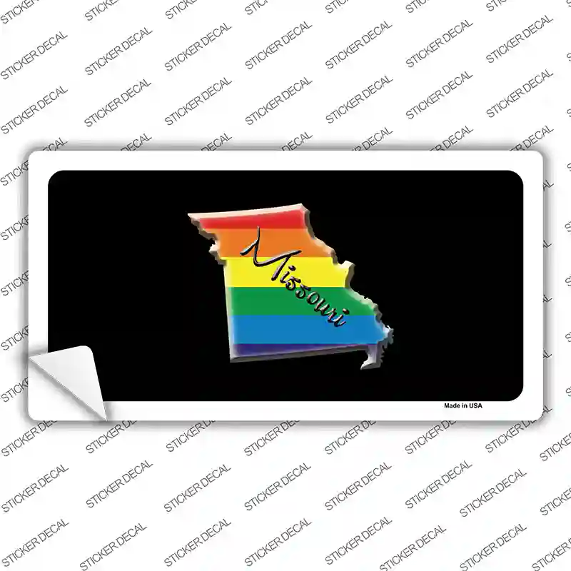Missouri Rainbow Novelty Sticker Decal